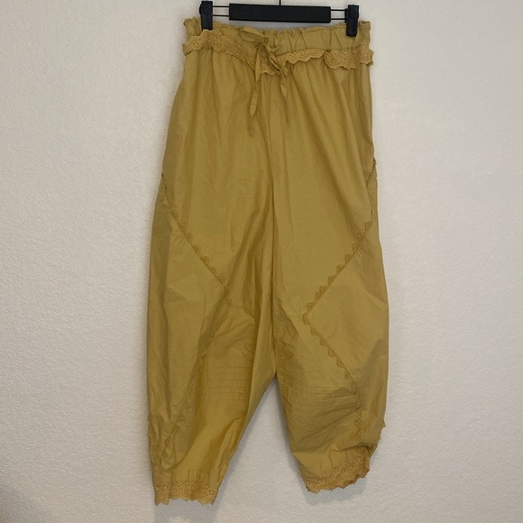 Free People Yellow Cropped Jumpsuit - Picture 5 of 10